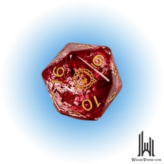 XL D20: Alchemist's Stone w/ Symbol 30MM